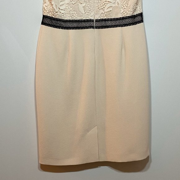 Precis Petite Women Cream Lace Top Dress US L (14) - Picture 9 of 9